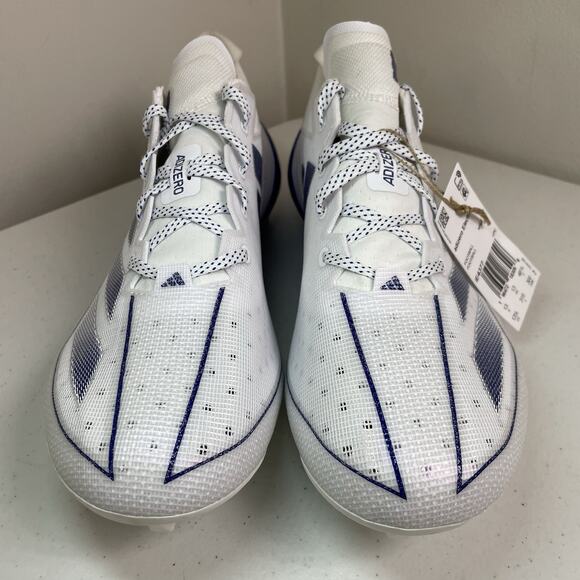 Adidas Mens Size 13.5 Football Cleats Low Adizero Electric IE4377 White Blue - Picture 4 of 9